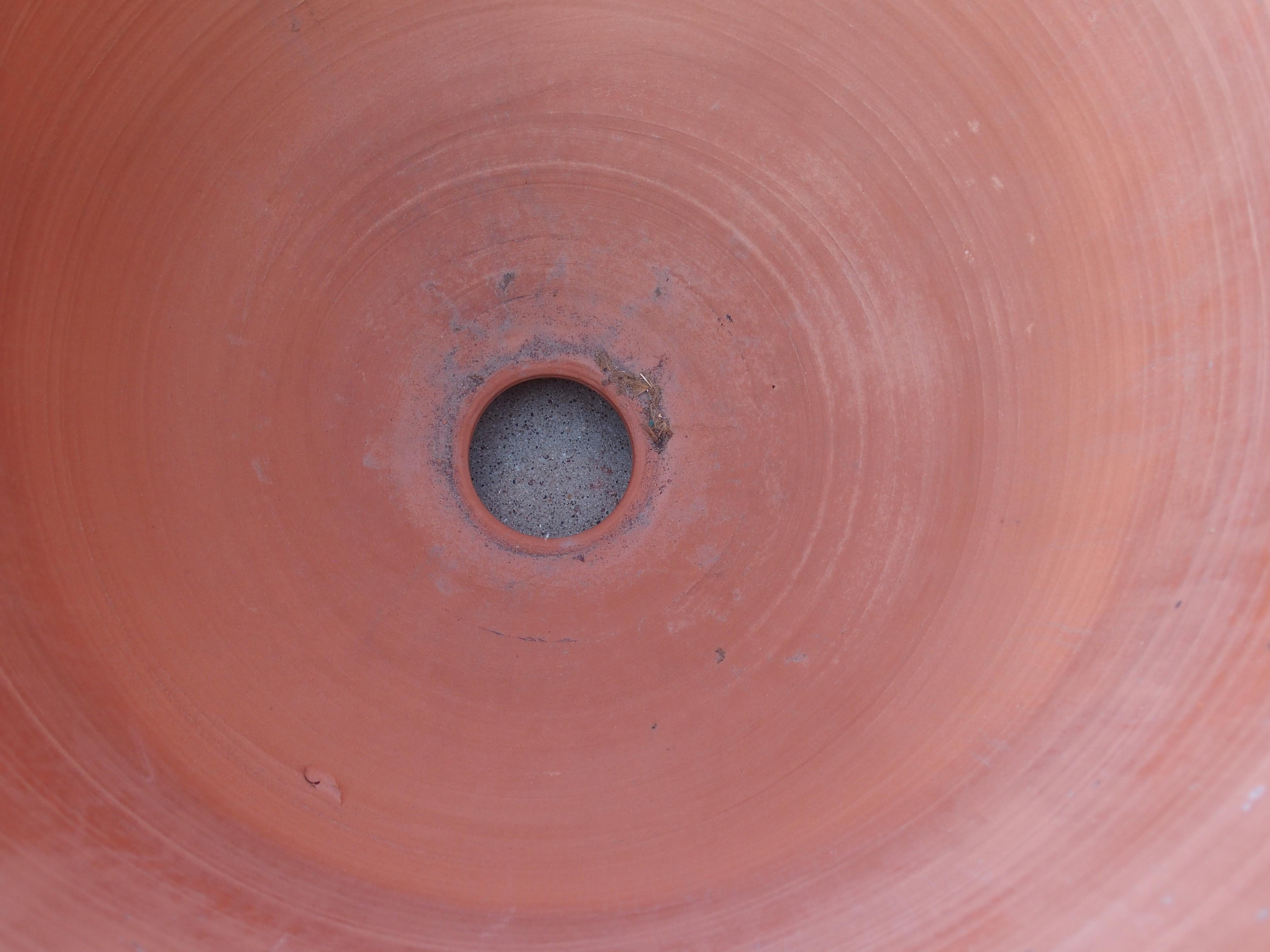 Paire de pots de jardin Anduze en terre cuite émaillée bleu céruléen en vente 5