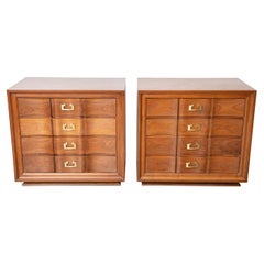 Pair of Cerused Chest of Drawers, USA 1950