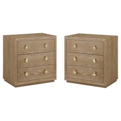 Paar Nachttische aus cerused OAK