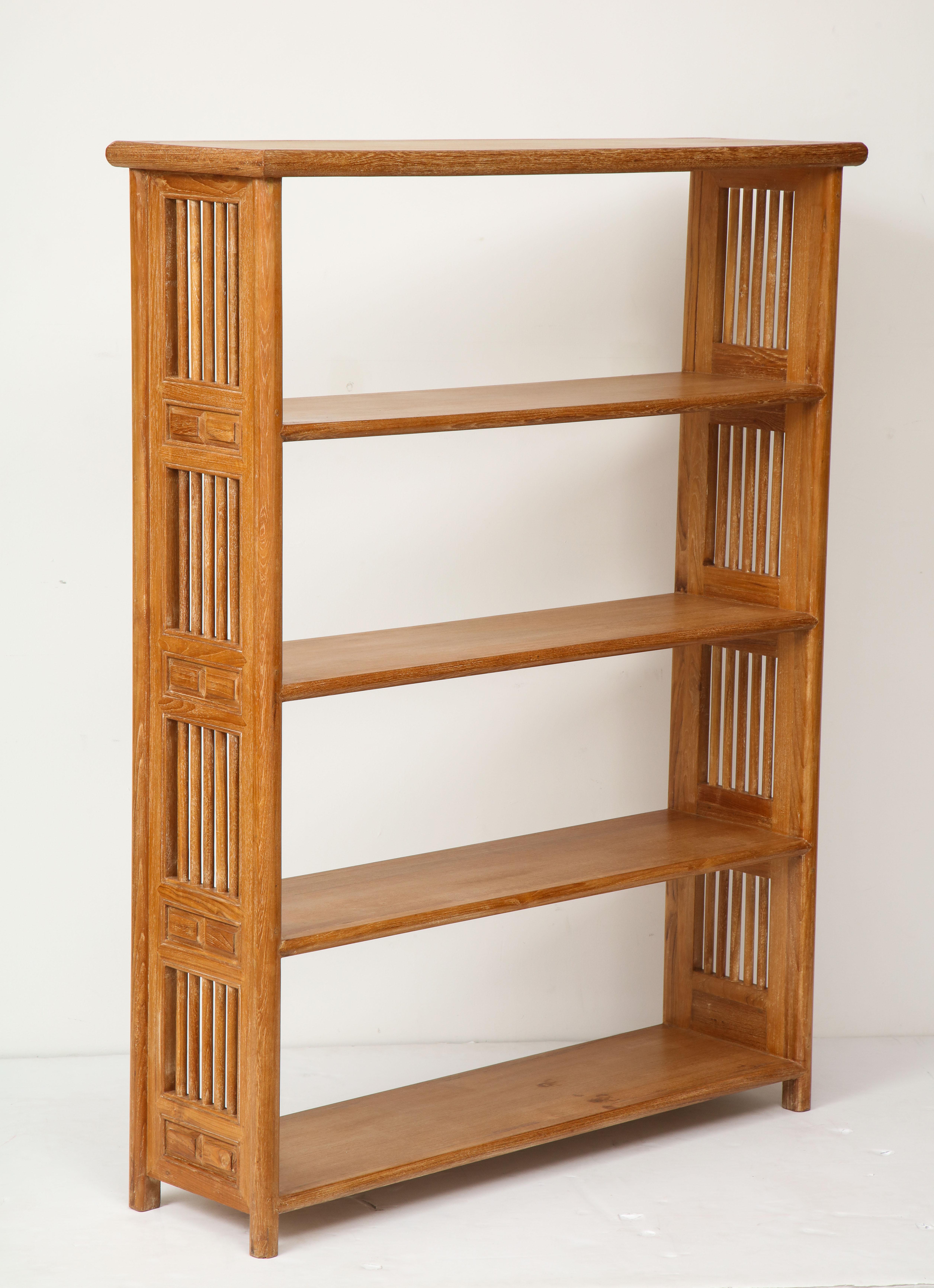 Pair of cerused oak bookcases in the Vienna secessionist manner.