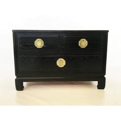Pair of Cerused Oak Nightstands or End Tables by Davis Furniture Co
