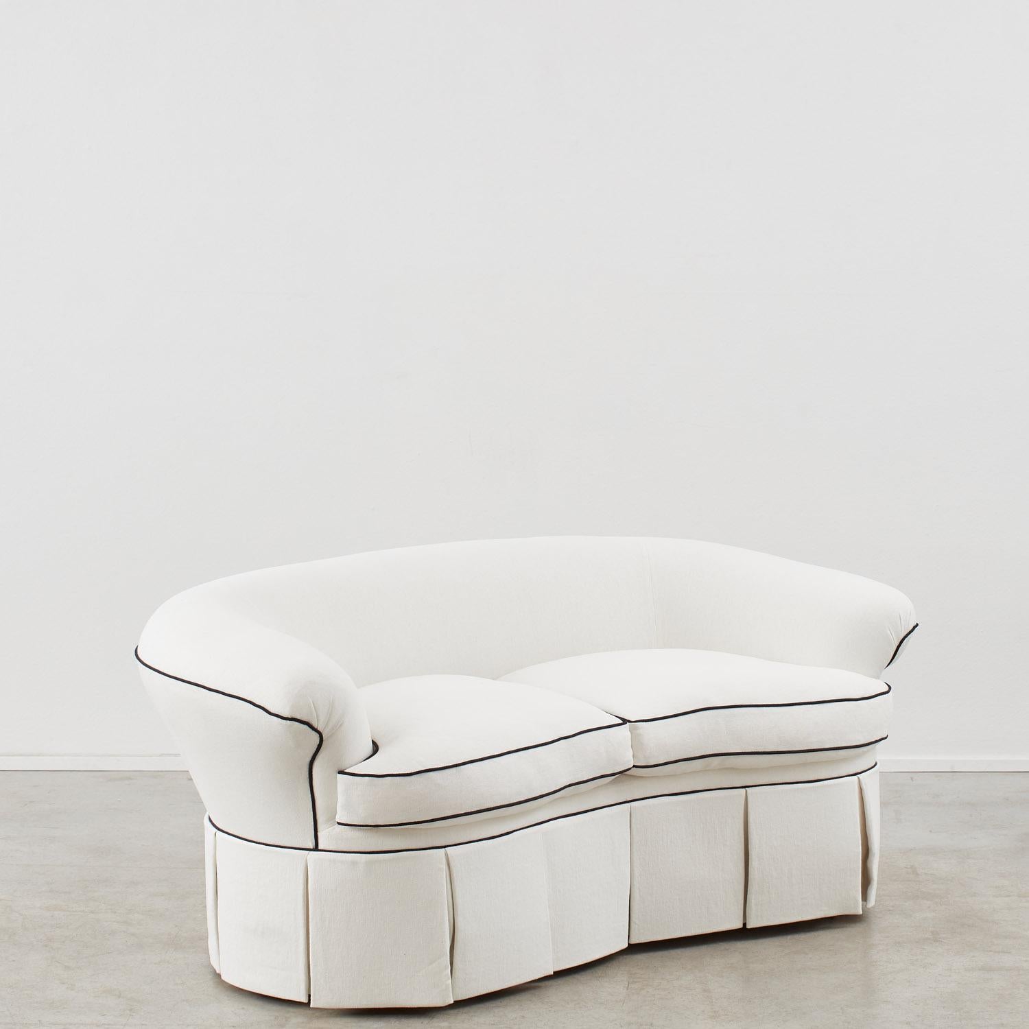 Mid-20th Century Pair of Cesare Lacca loveseat sofas - Italy, 1950s