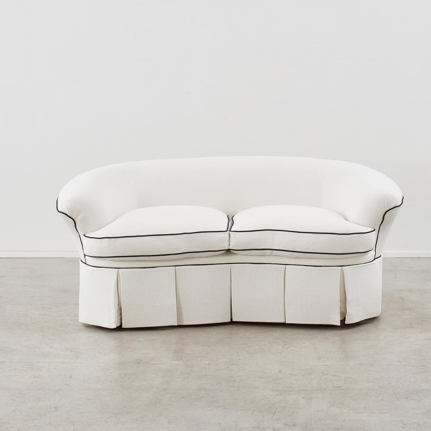 Pair of Cesare Lacca loveseat sofas - Italy, 1950s 1