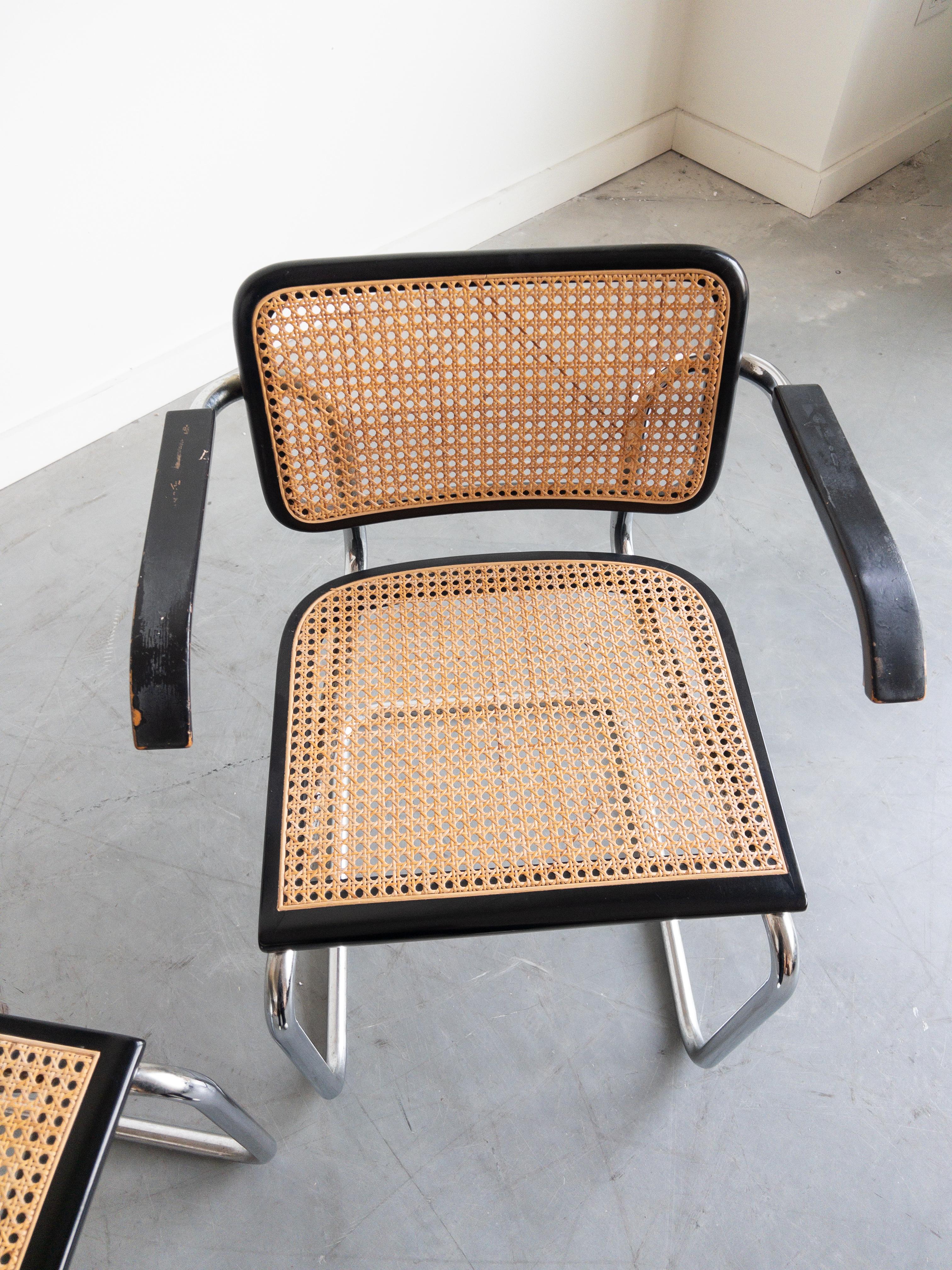 Pareja de sillones Cesca de Marcel Breuer para Gavina Knoll, Italia Italiano en venta