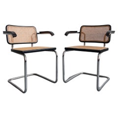 Pair of Cesca Armchairs by Marcel Breuer For Gavina Knoll, Italy