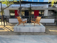 Pair of “CH 27” Lounge Chairs by Hans J. Wegner, Denmark, 195os For Carl Hansen