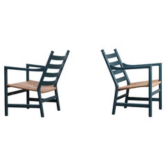 Pair of CH44 Lounge Chairs by Hans J. Wegner, Denmark, 1960s