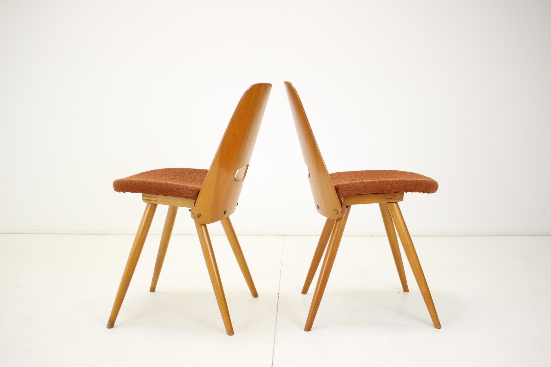Mid-Century Modern Pair of Chair Designed by František Jirák for Tatra, 1960's