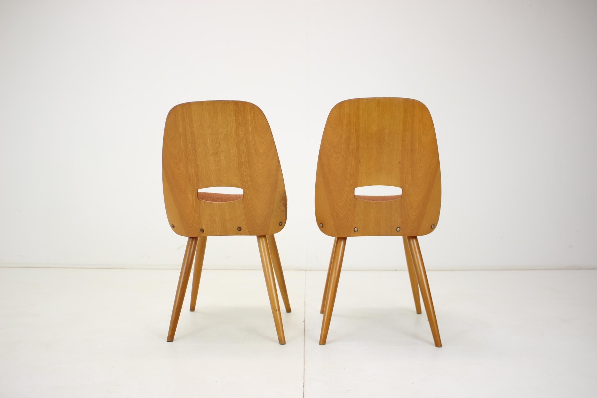Czech Pair of Chair Designed by František Jirák for Tatra, 1960's