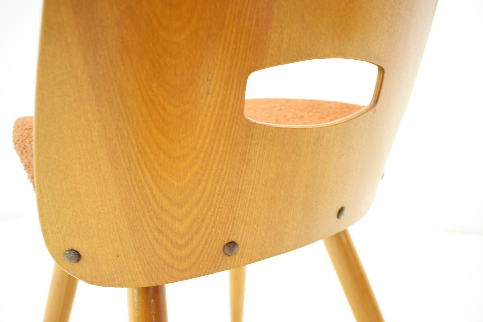 Wood Pair of Chair Designed by František Jirák for Tatra, 1960's