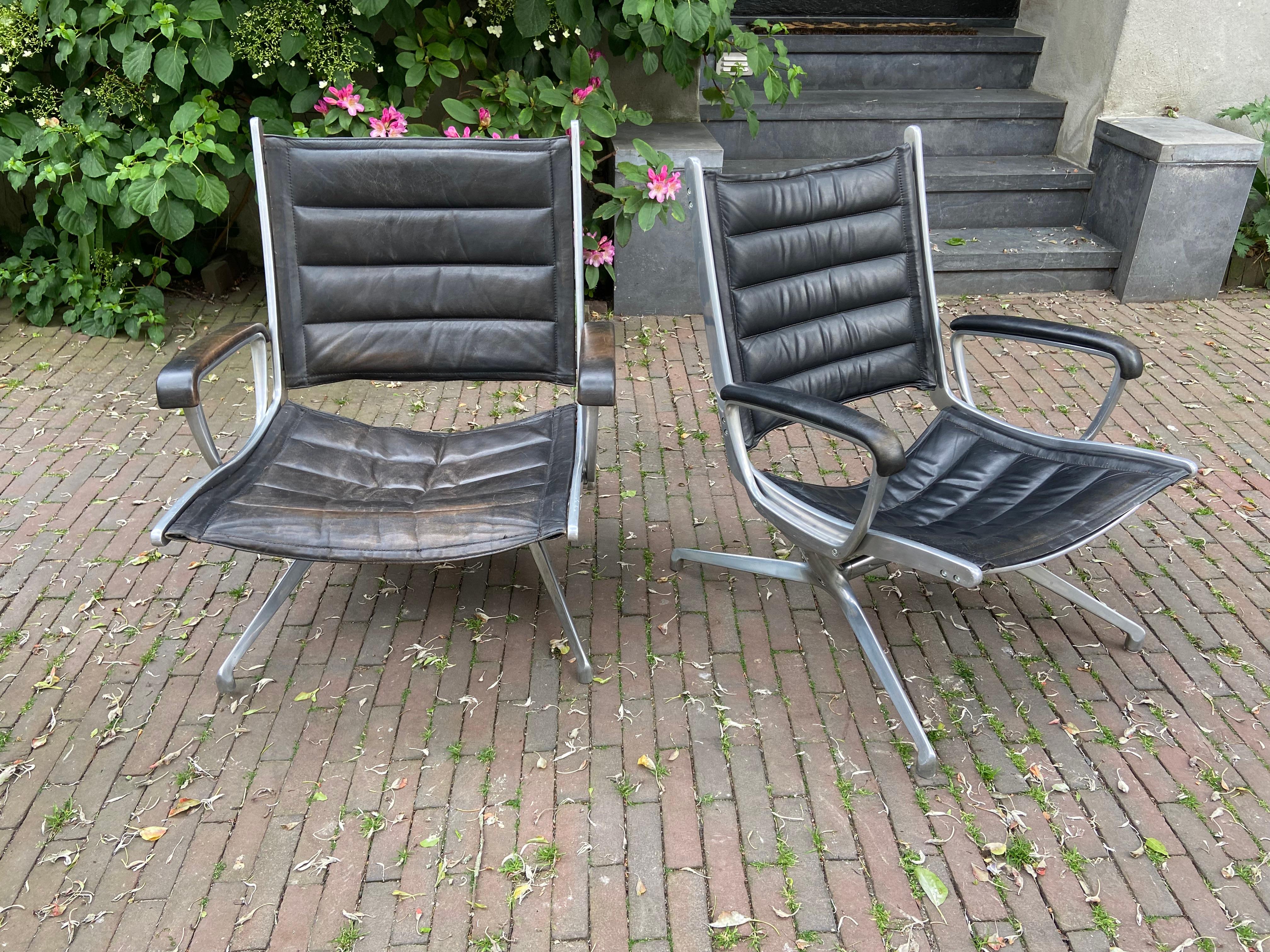 Hand-Crafted Pair of chairs, 1960ties For Sale