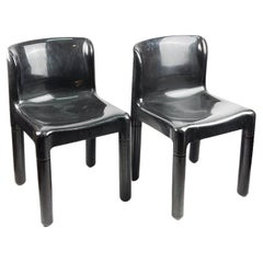 Pair of chairs 4875 designed by Carlo Bartoli for Kartell, 1974.