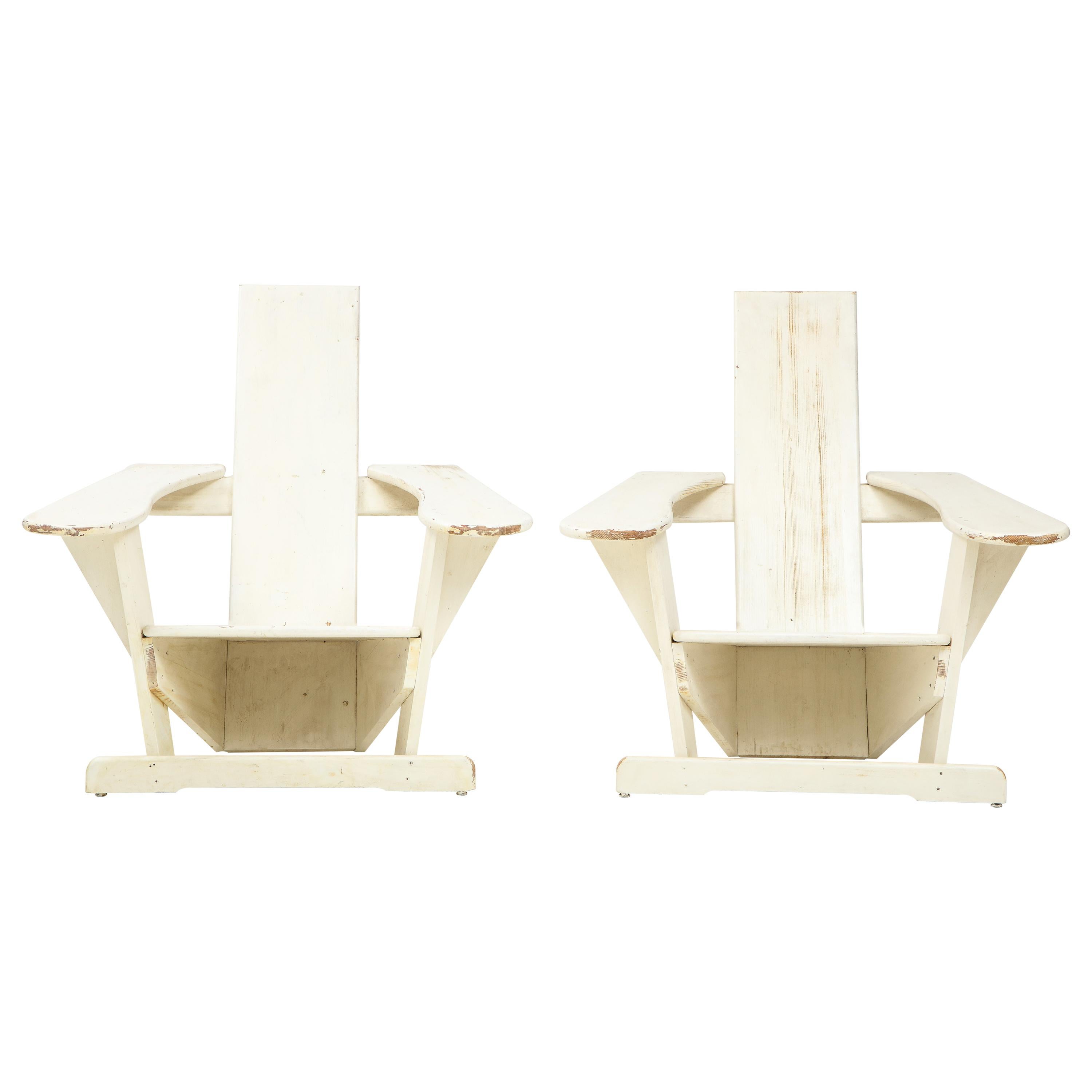 Pair of chairs after Pierre Dariel, ‘Biarrtiz’ model, France, c. 1926
Measures: H 42.5, W 37.5, D 39.75 in.  $9400 list for the pair

Bibliography: Dariel, Pierre, Commercial Catalogue, 1926, #30, pg. 14 

Exhibition: 'AD Intérieurs 2014’, Paris: