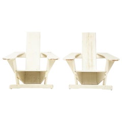 Used Pair of Chairs after Pierre Dariel, ‘Biarrtiz’ model, France, c. 1926