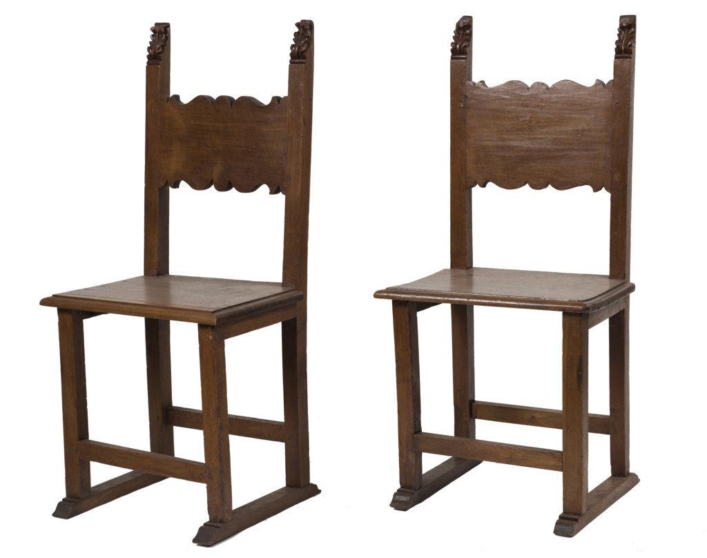 Italian Pair of Chairs and a Stool, Italy, 19th Century