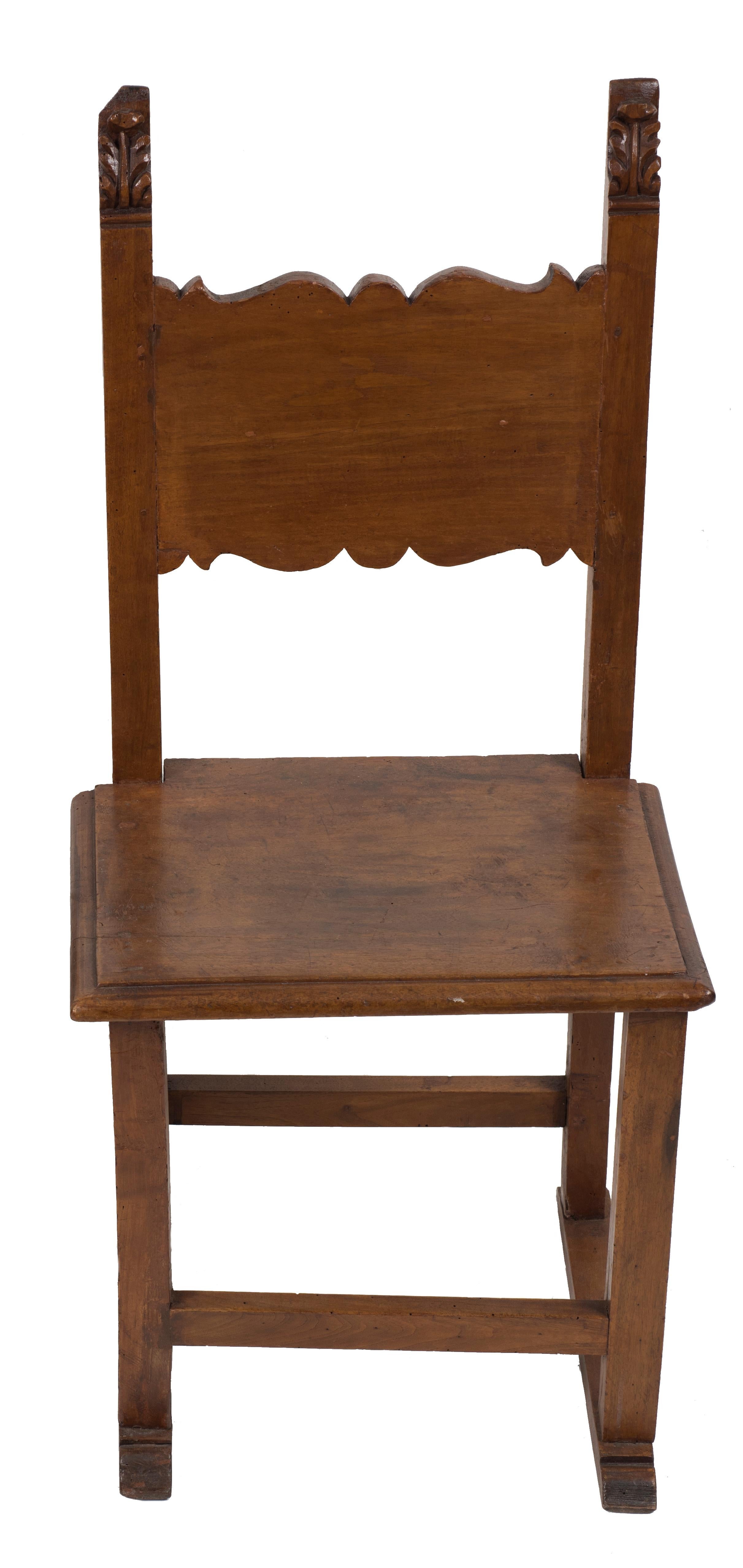 Pair of Chairs and a Stool, Italy, 19th Century In Good Condition In Roma, IT
