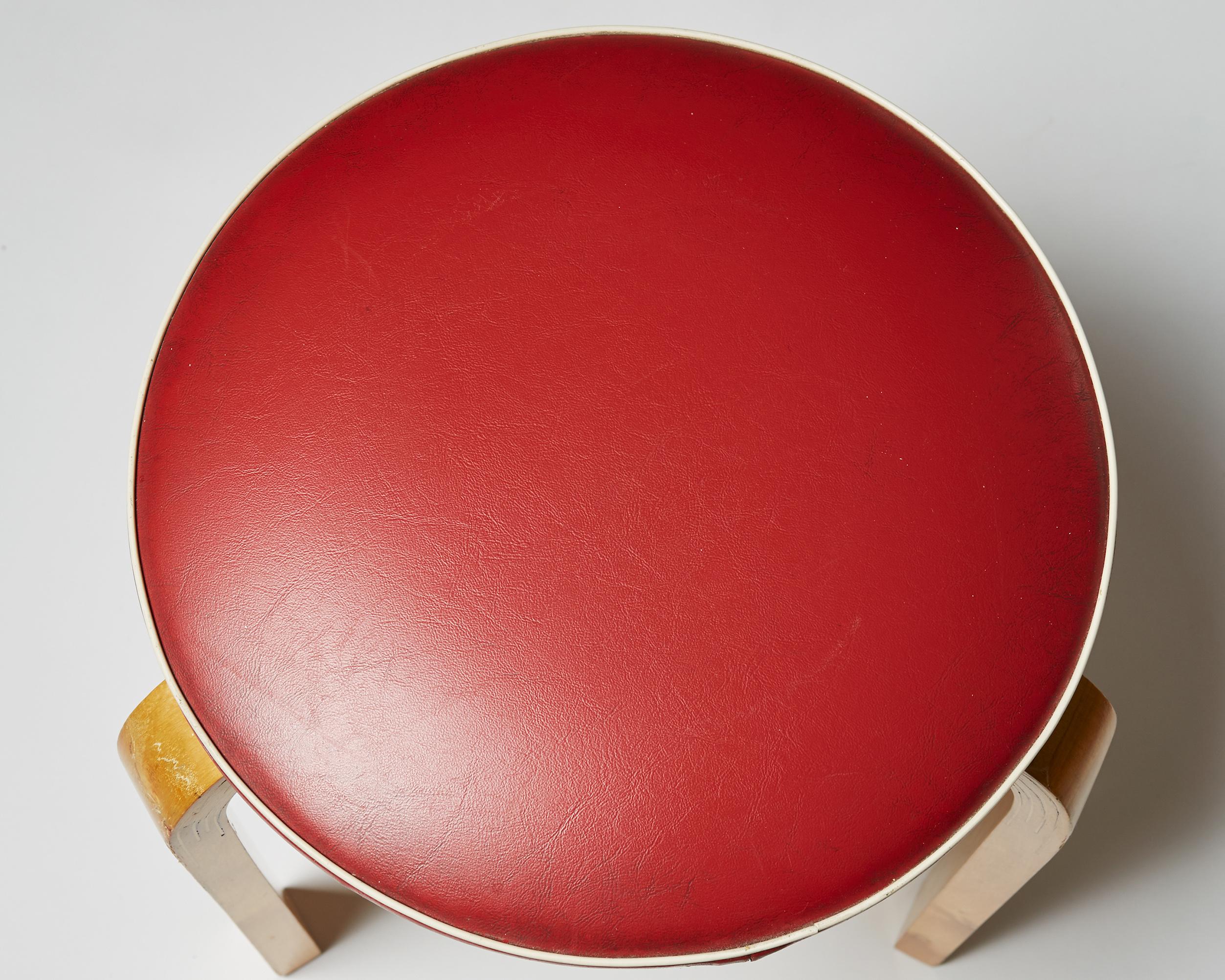 Pair of Chairs and Stools Designed by Alvar Aalto for Artek, Finland, 1950s 1