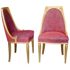 Paire de chaises Art Déco de France, 1920, remeublement, att. à M. Dufrène Paire de chaises Art Déco de France, 1920, remeublement, att. à M. Dufrène