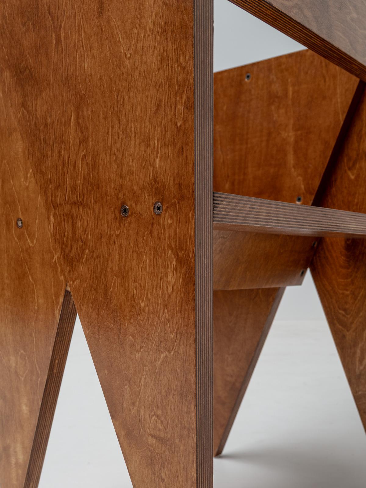 Pair of Chairs attr to Cesare Leonardi's Solidi series, 1980s For Sale 2