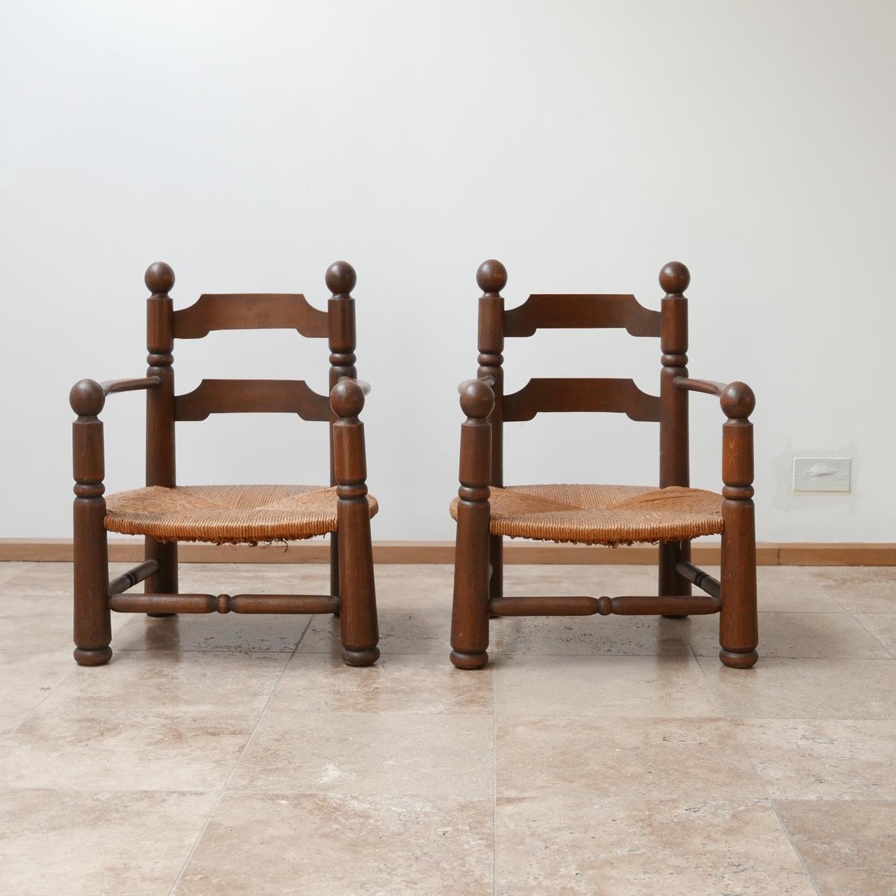 Pair of Chairs Attributed to Charles Dudouyt 5