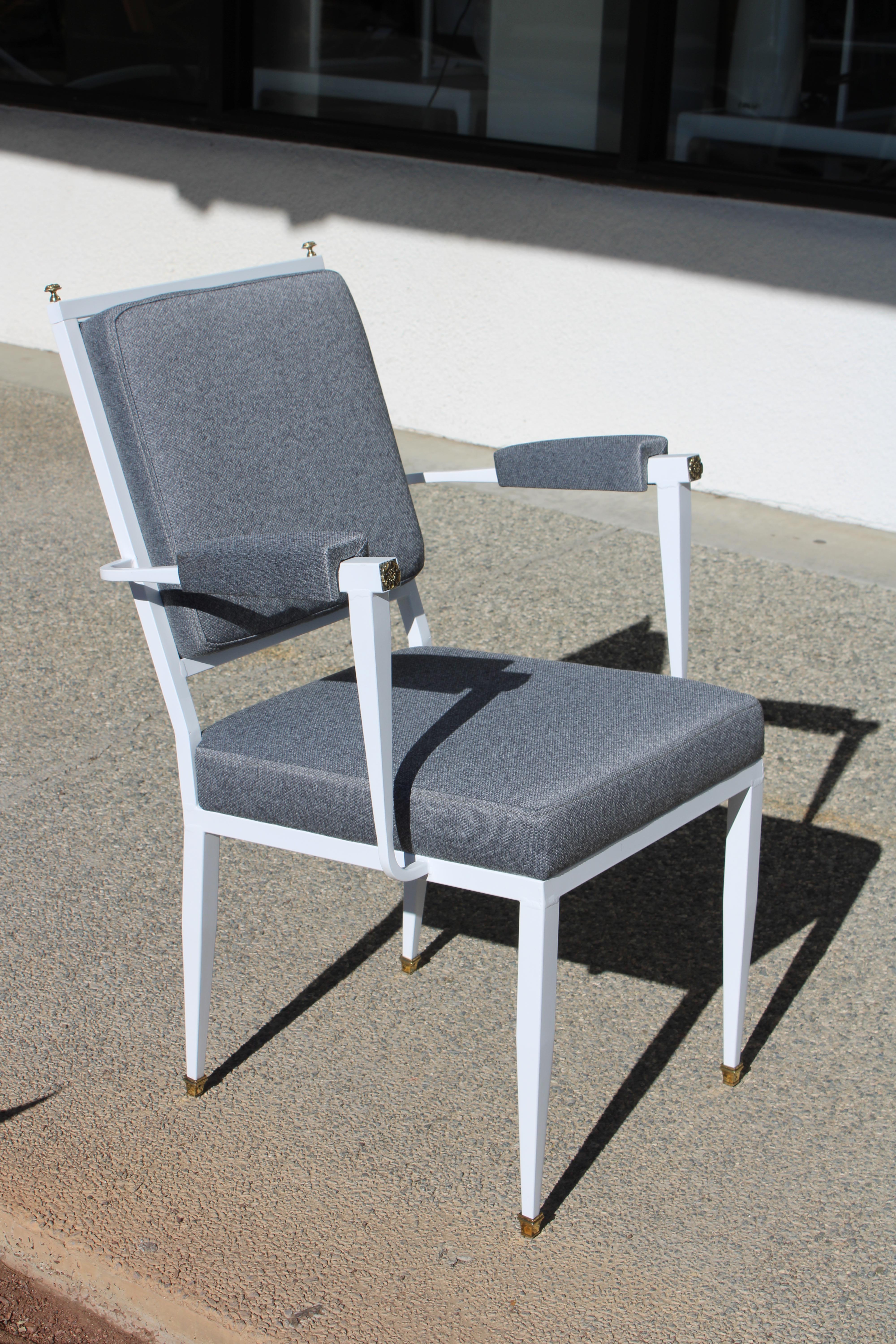 Mid-20th Century Pair of Chairs Attributed to Andre Arbus (1903 - 1969) For Sale