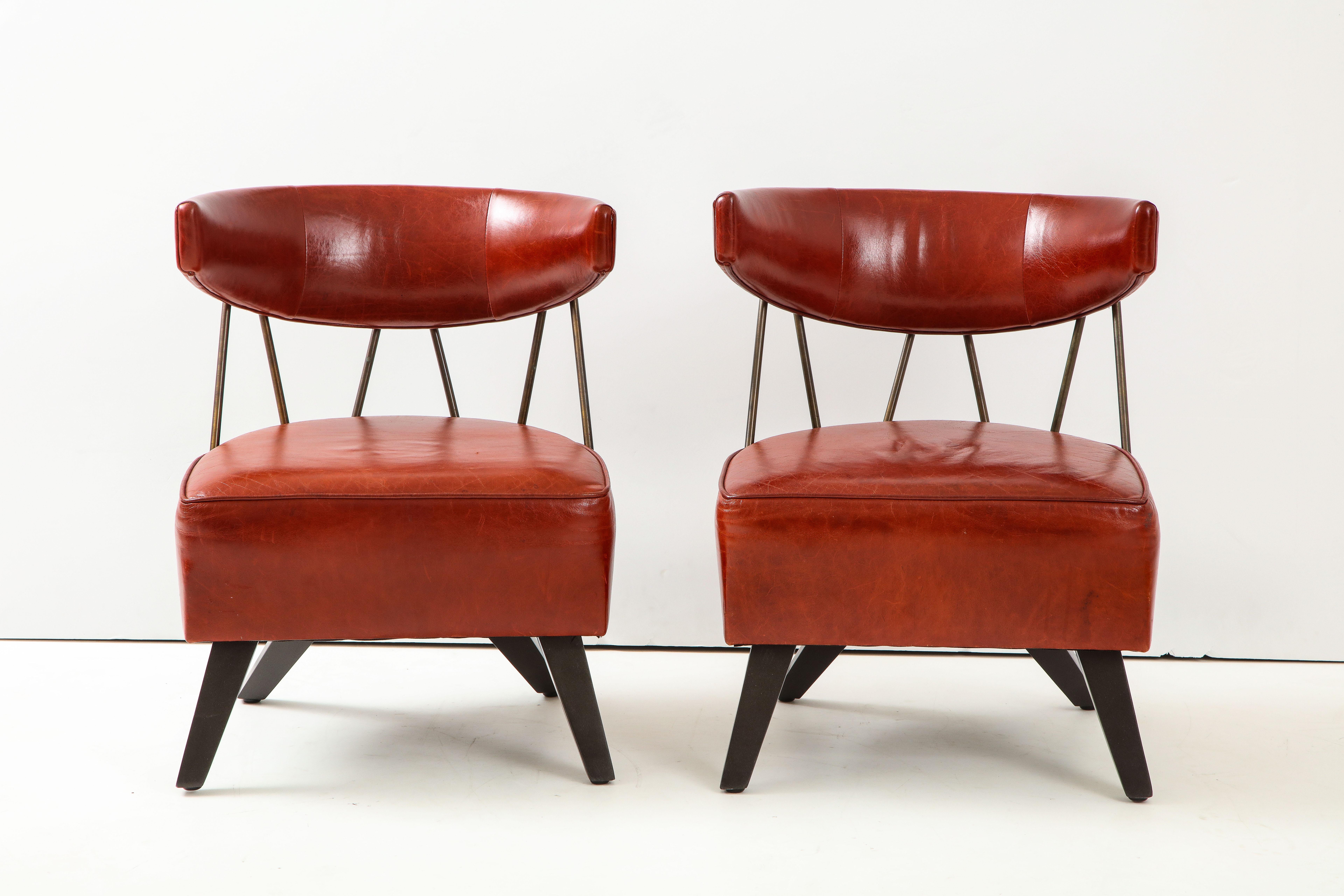 Mid-Century Modern Pair of Chairs in the Style / Attributed  to Billy Haines