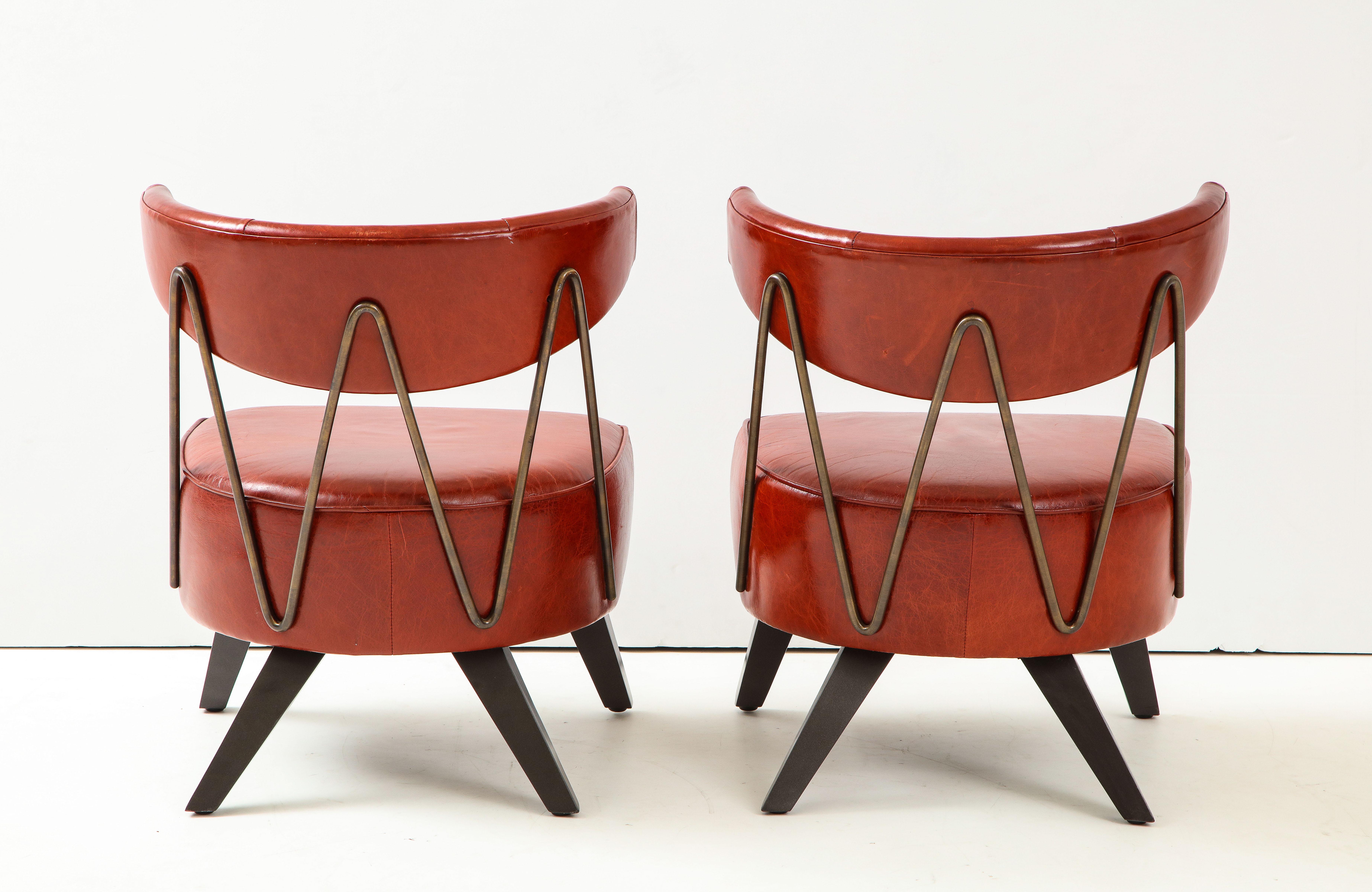 American Pair of Chairs in the Style / Attributed  to Billy Haines