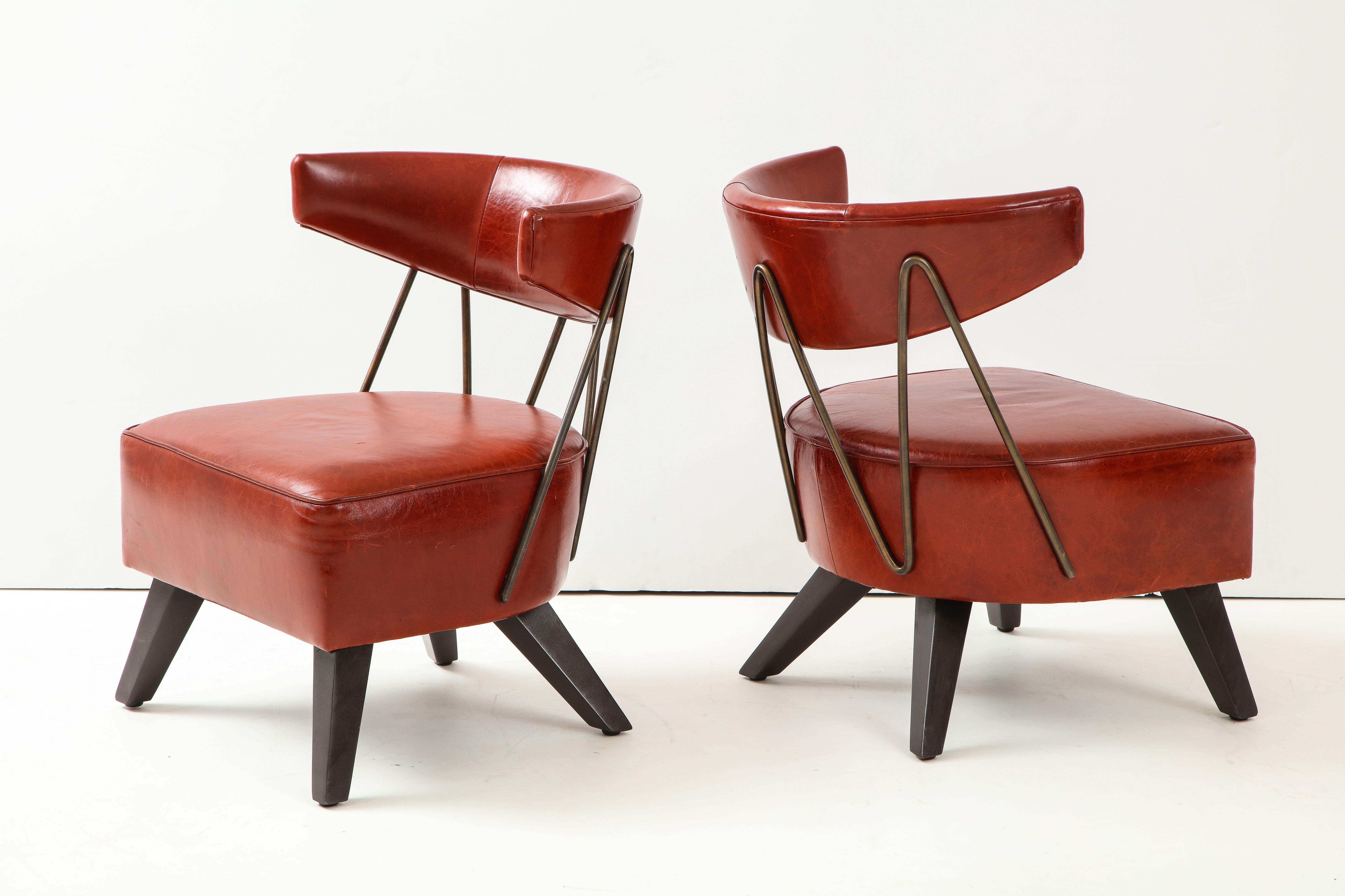 Late 20th Century Pair of Chairs in the Style / Attributed  to Billy Haines
