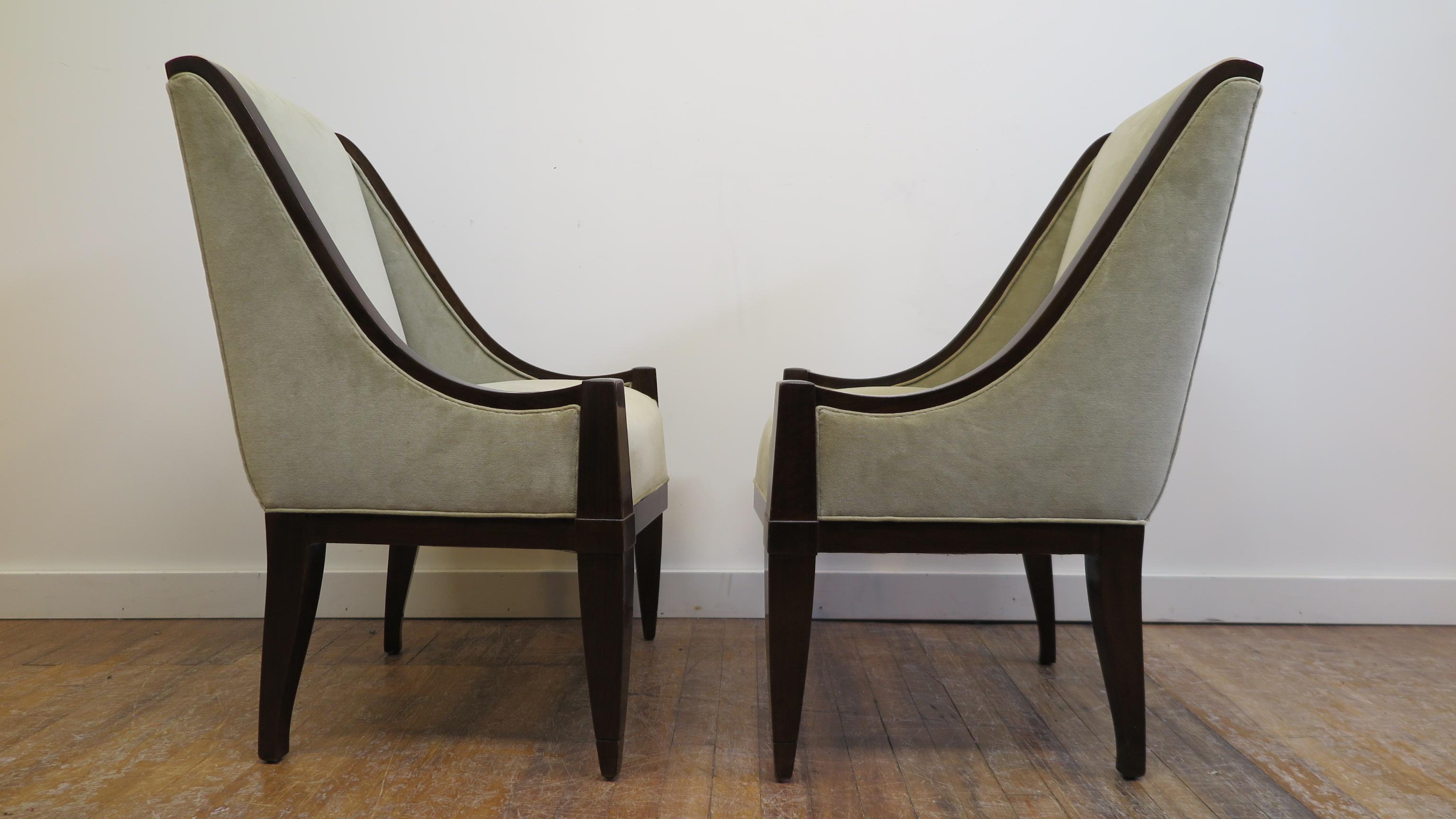 Art Deco Pair of Chairs by André Sornay