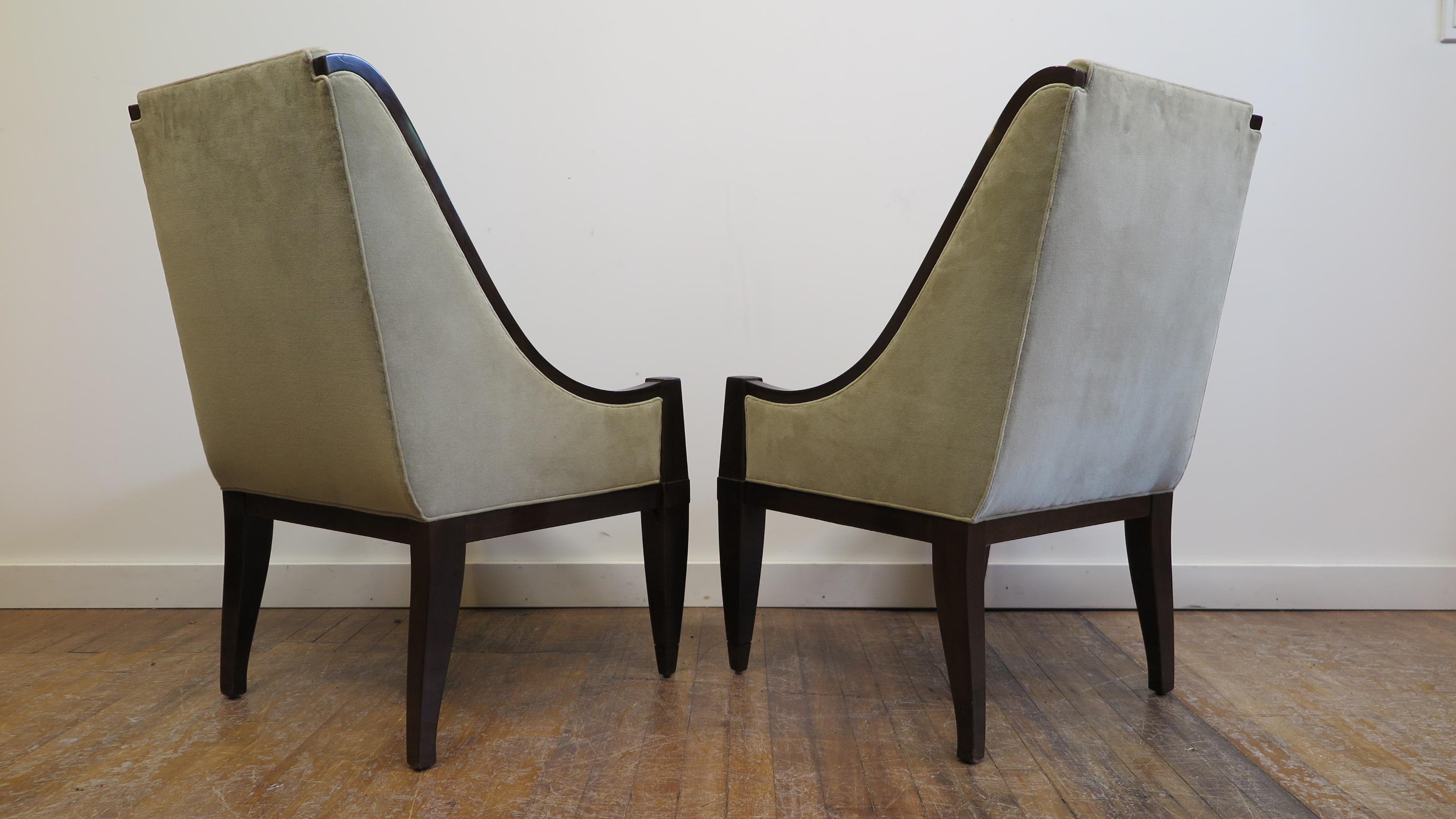 French Pair of Chairs by André Sornay