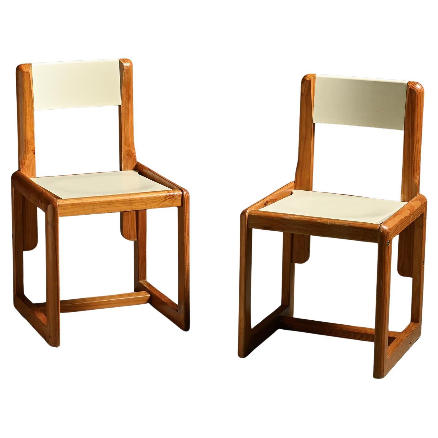 Paire de chaises d
André Sornay, France années 1960