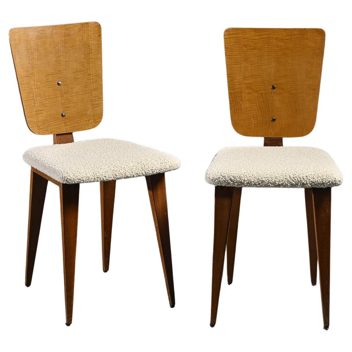 Pair of Chairs by André Sornay, Lyon France For Sale