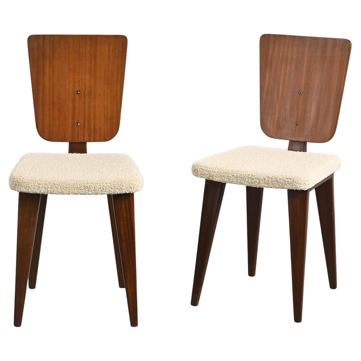 Pair of Chairs by André Sornay, Lyon France