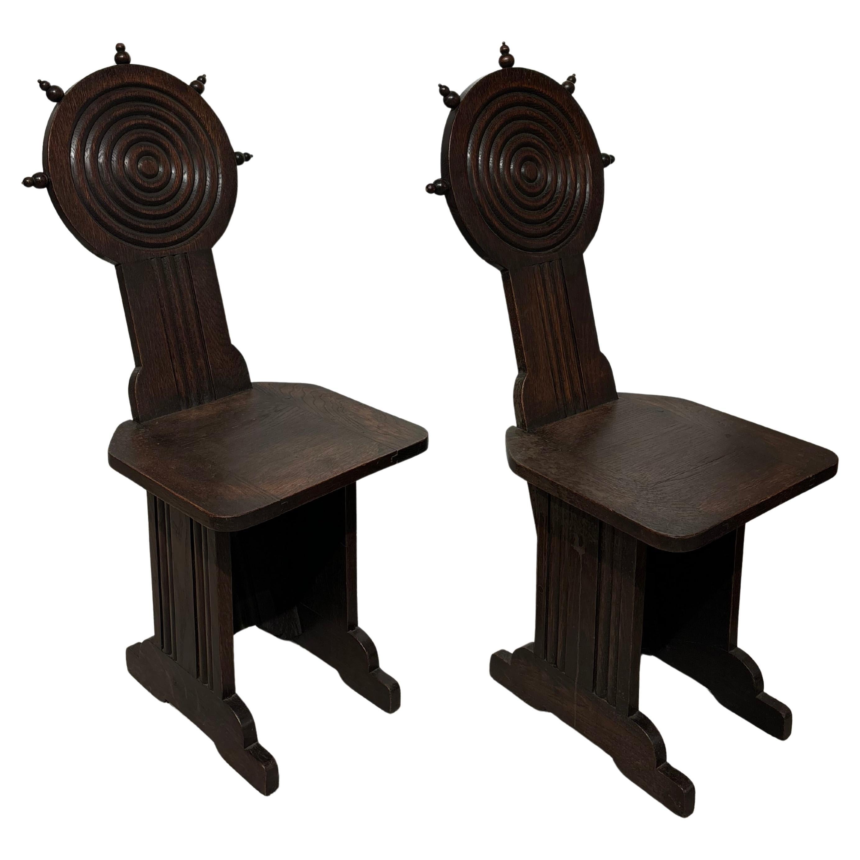 Pair of chairs by Charles Dudouyt