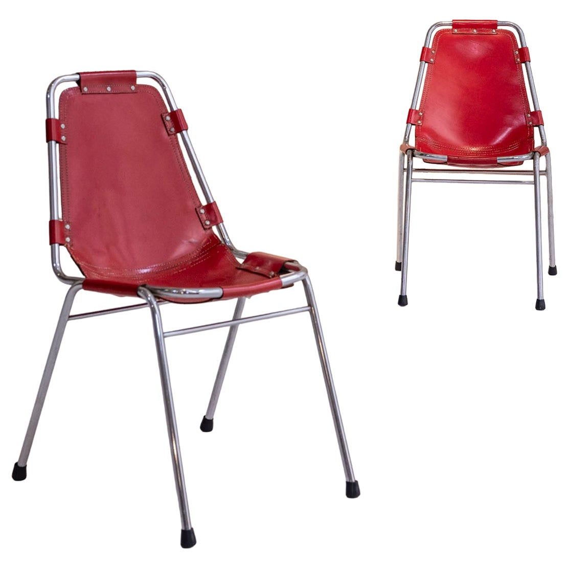 Pair of Chairs by Charlotte Perriand for Les Arcs Ski Resort, France 1960
