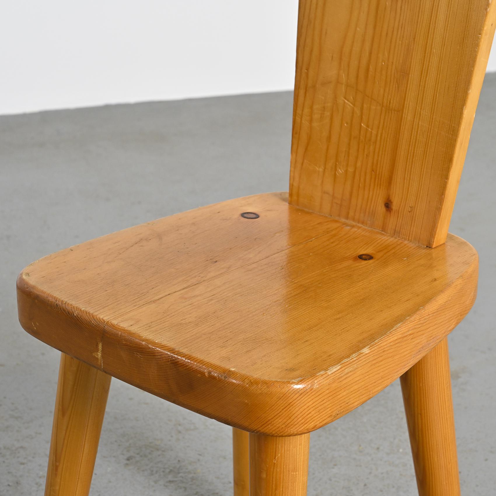Pair of Chairs by Christian Durupt, Meribel 1960 For Sale 3