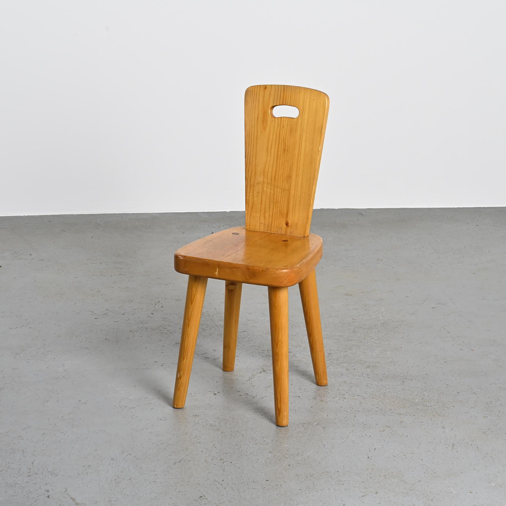 French Pair of Chairs by Christian Durupt, Meribel 1960 For Sale