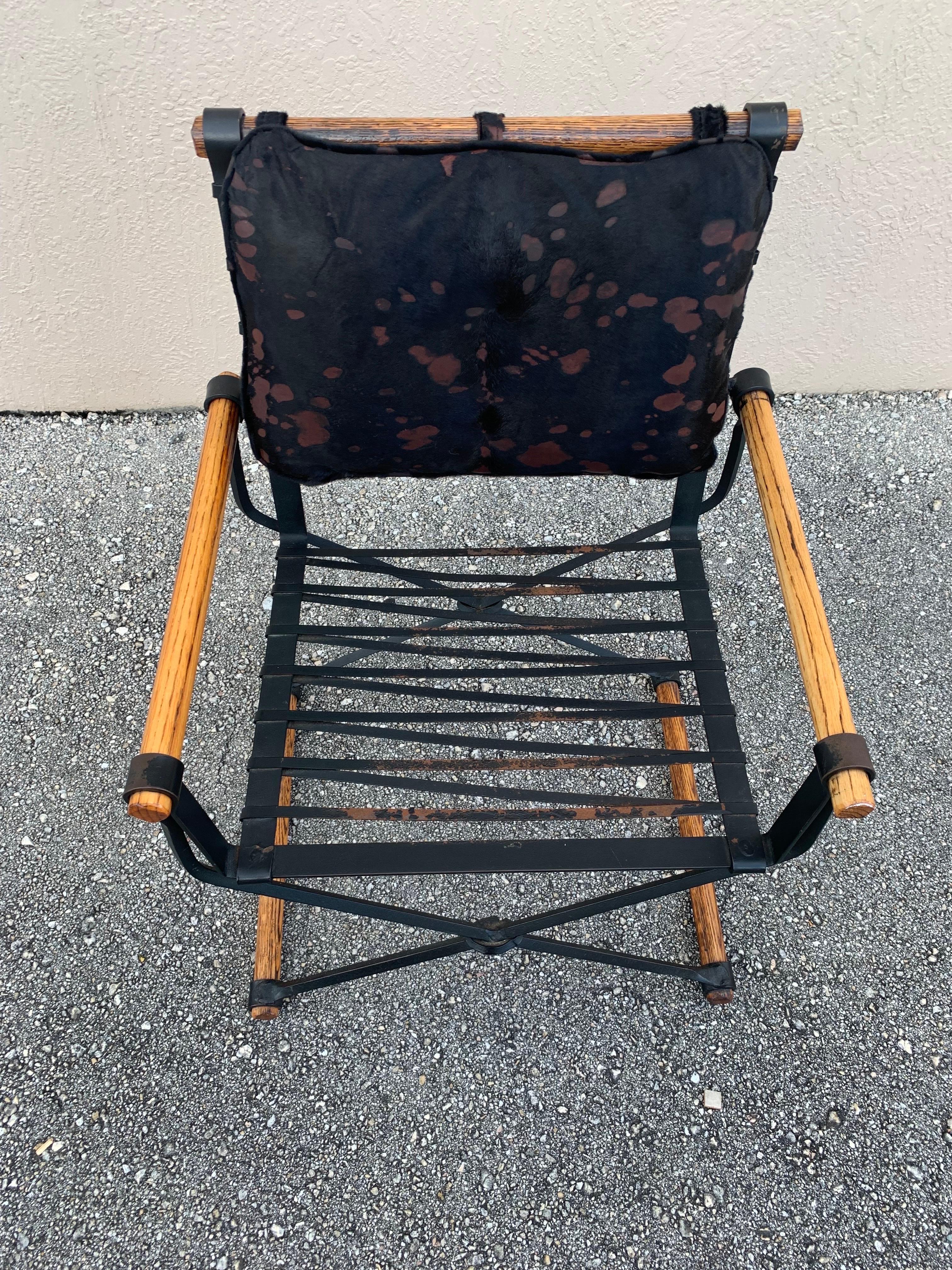 Paire de chaises par Cleo Baldon pour Terra Furniture, cuir sur tissu d'ameublement en vente 3