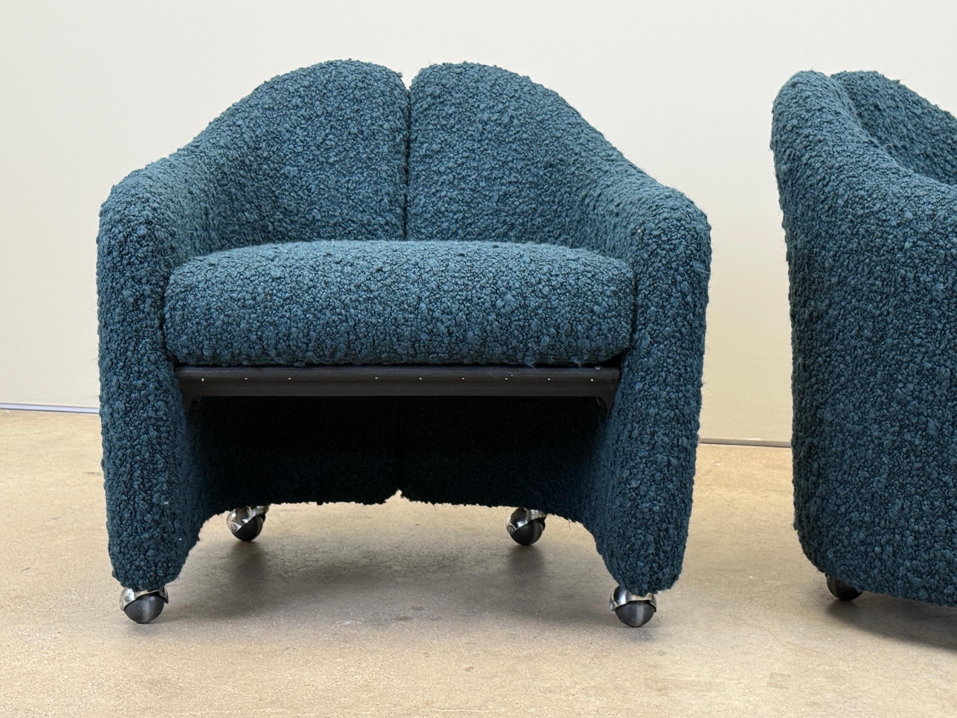 Paire de chaises d'Eugenio Gerli pour Tecno Bon état - En vente à Dallas, TX