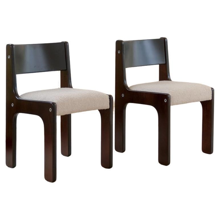 Pair of chairs by Geraldo de Barros for Hobjeto, Brazil, 1970s For Sale