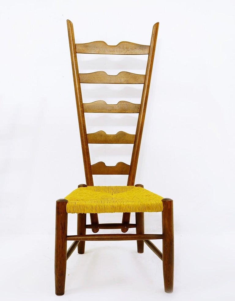 Pair Of Chairs By Gio Ponti For Casa E Giardino Milan Italy Circa 