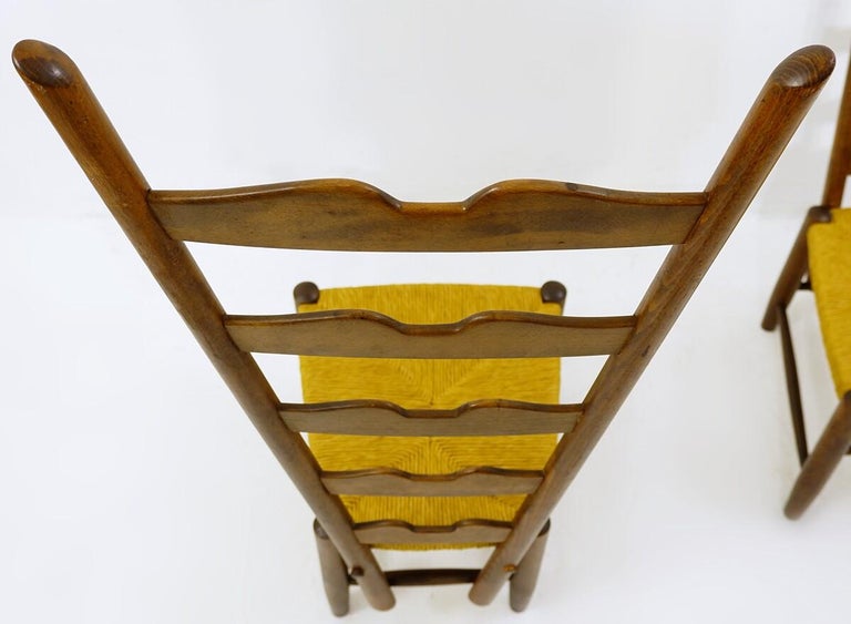 Pair Of Chairs By Gio Ponti For Casa E Giardino Milan Italy Circa 