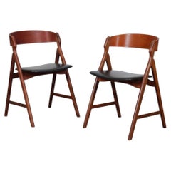 Coppia di sedie di Henning Kjaernulf per Boltinge Stolefabrik, 1960