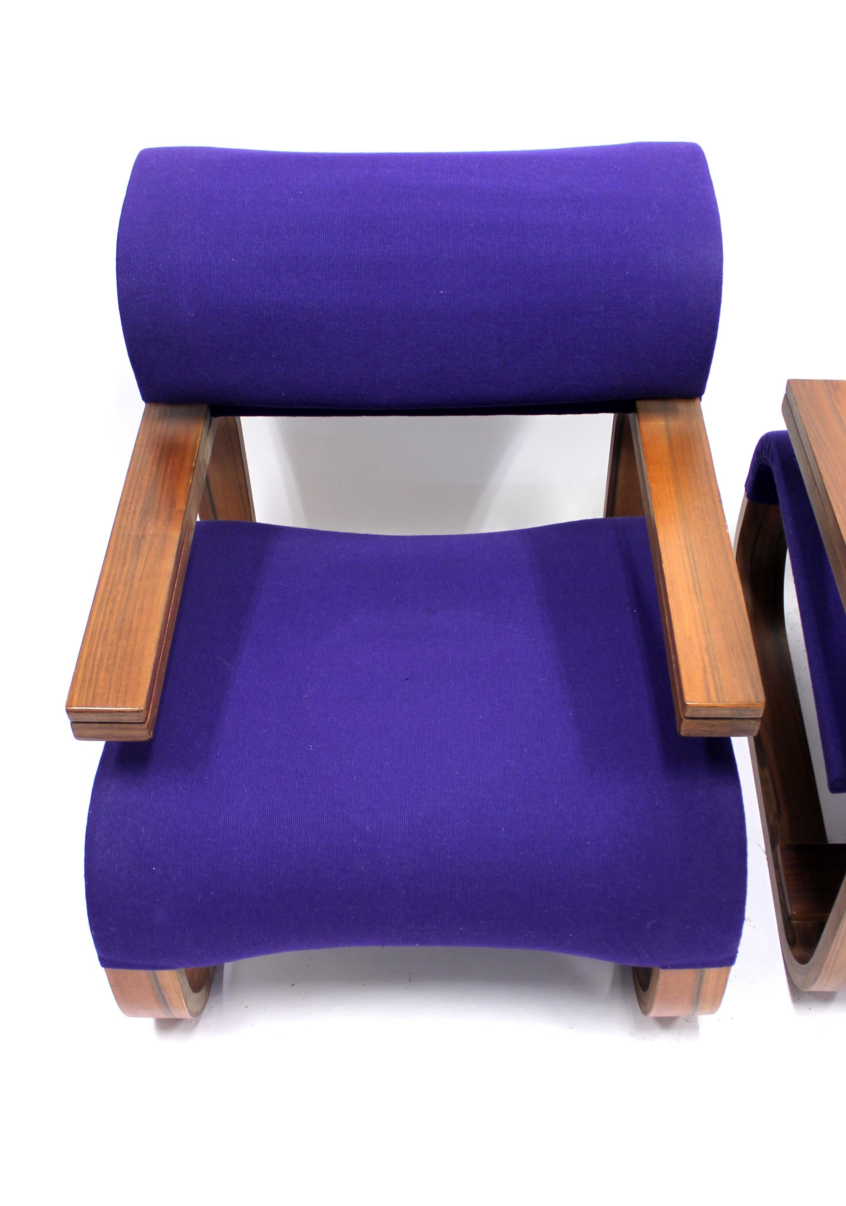 Pair of Chairs by Jan Bočan for the Czechoslovakian Embassy, Stockholm, 1972 2