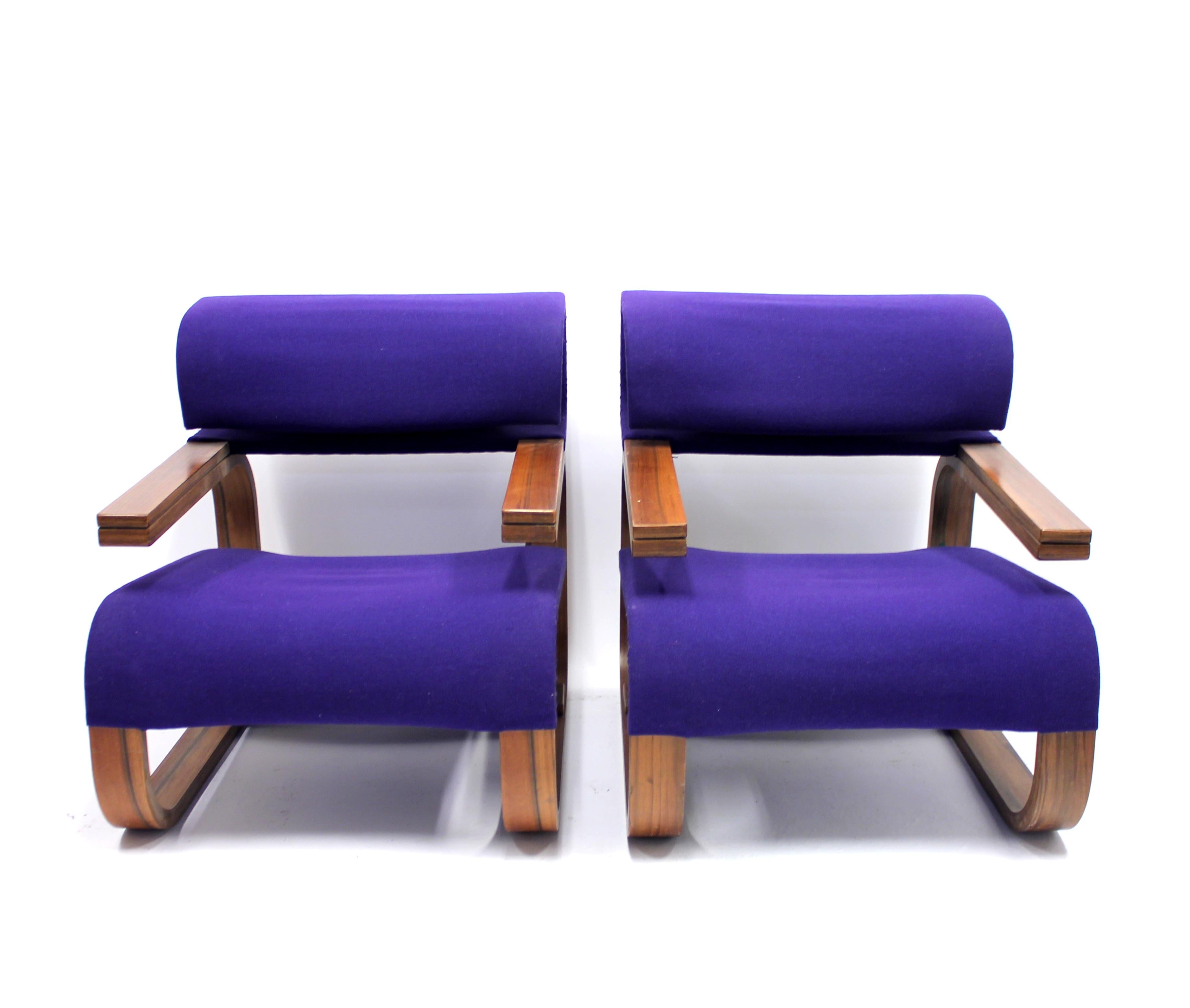 Pair of Chairs by Jan Bočan for the Czechoslovakian Embassy, Stockholm, 1972 In Good Condition In Uppsala, SE