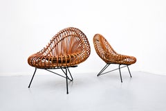 Pair of Mid-Century Chairs by Janine Abraham & Dirk Jan Rol,  Rougier, 1950s