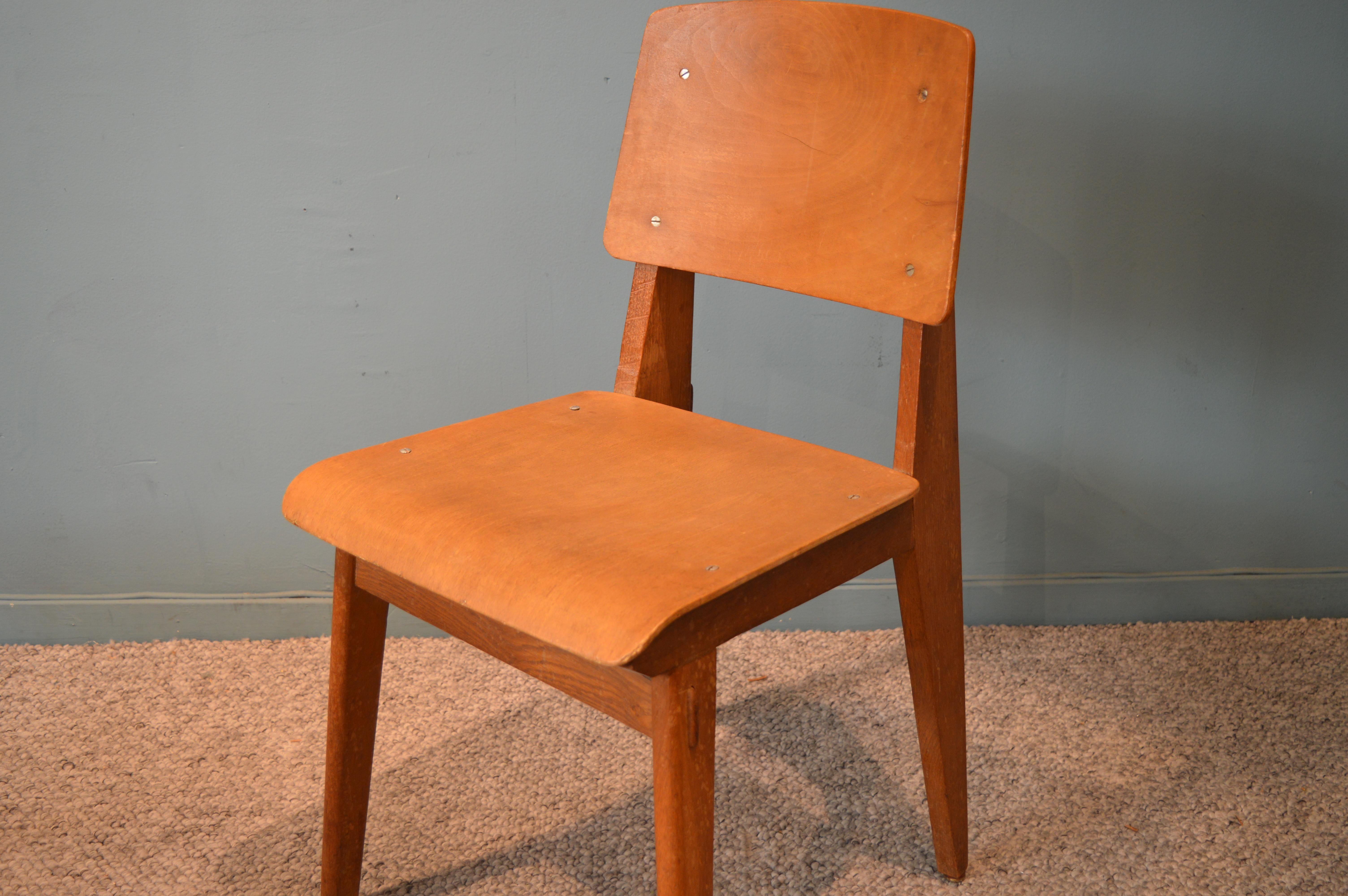 Mid-20th Century Pair of Chairs by Jean Prouvé