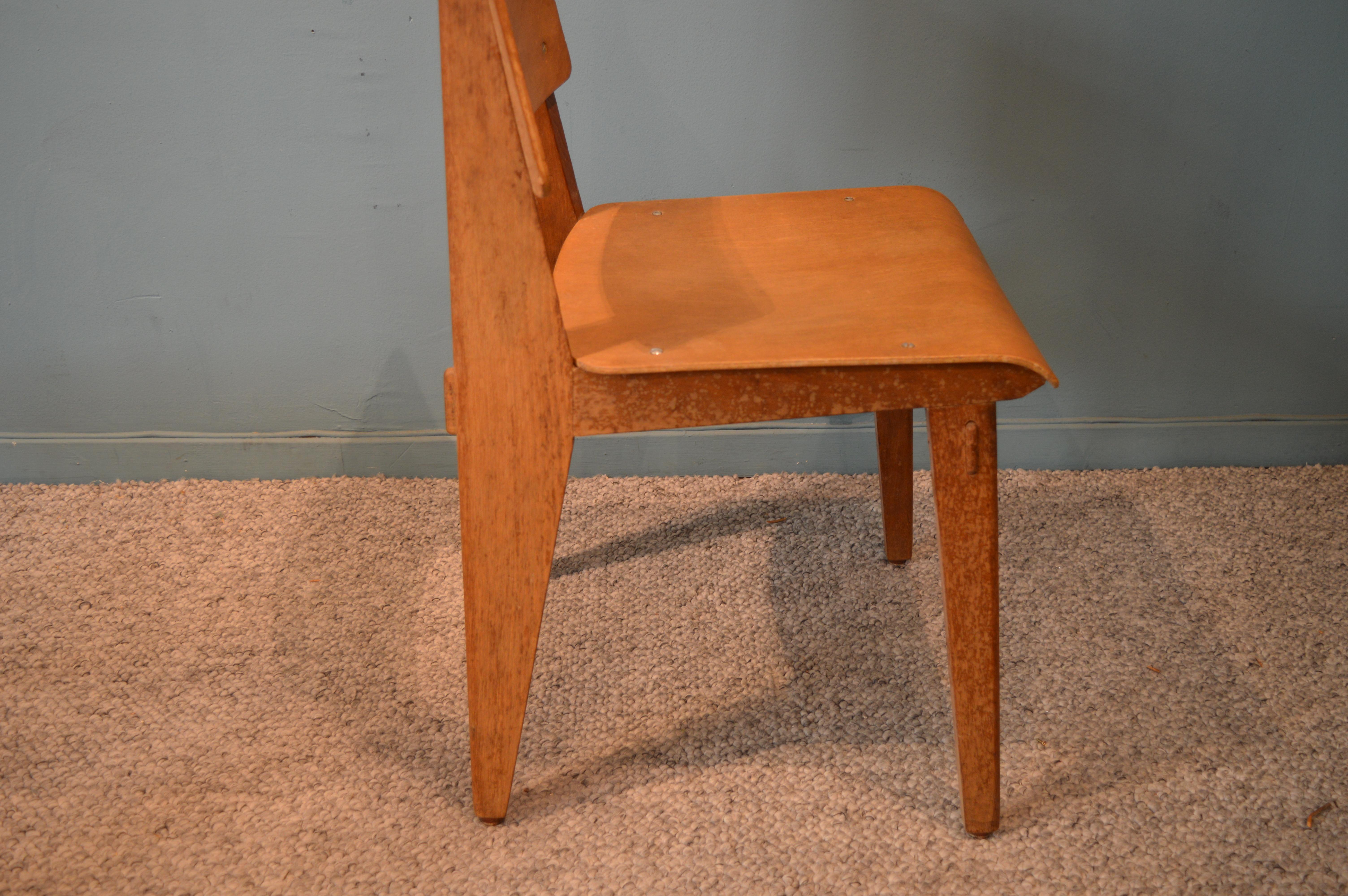 Pair of Chairs by Jean Prouvé 1