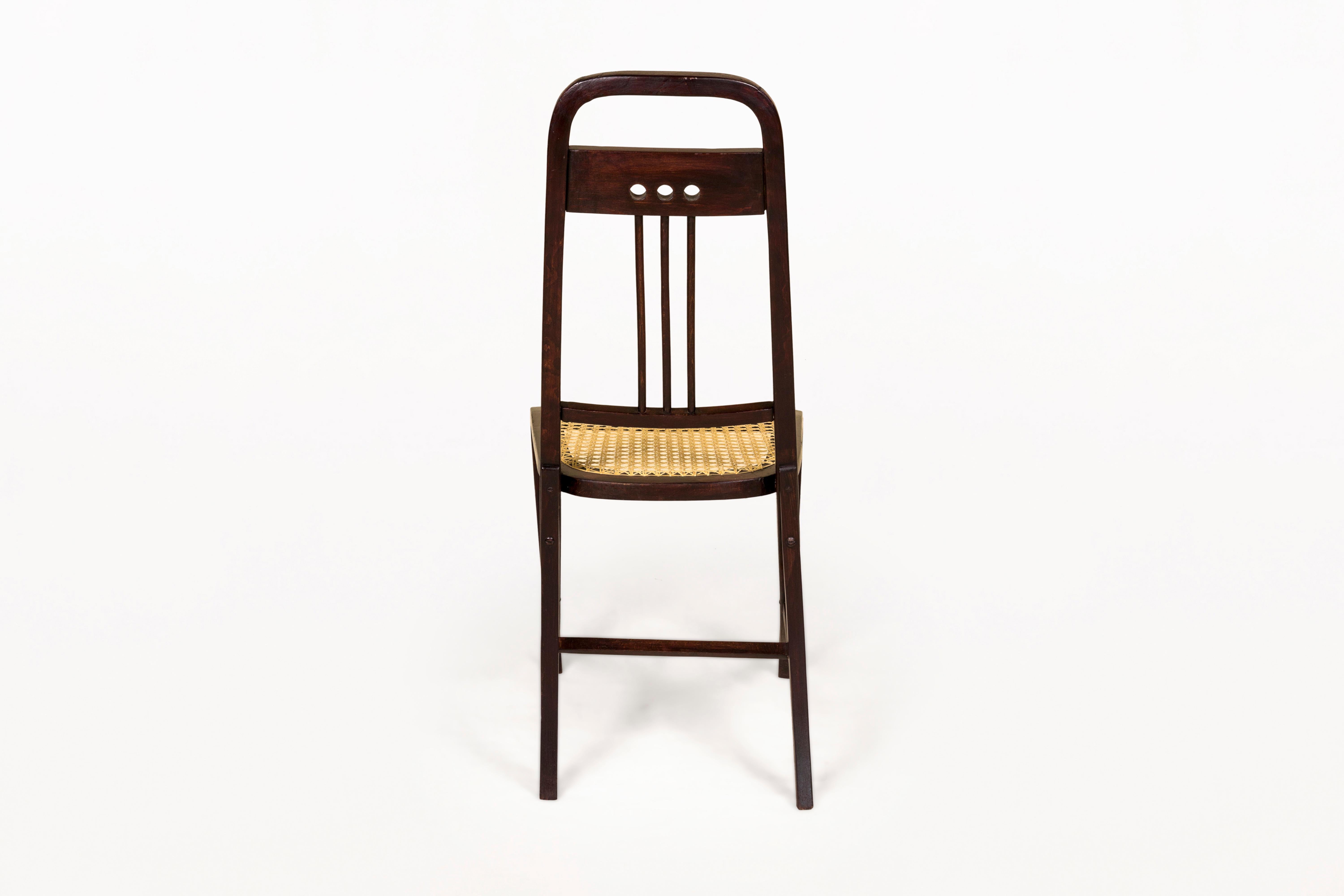 Pareja de sillas de Josef Hoffmann, Modelo 511, para Thonet, Circa 1904, Austria en Bueno estado para la venta en Girona, Spain