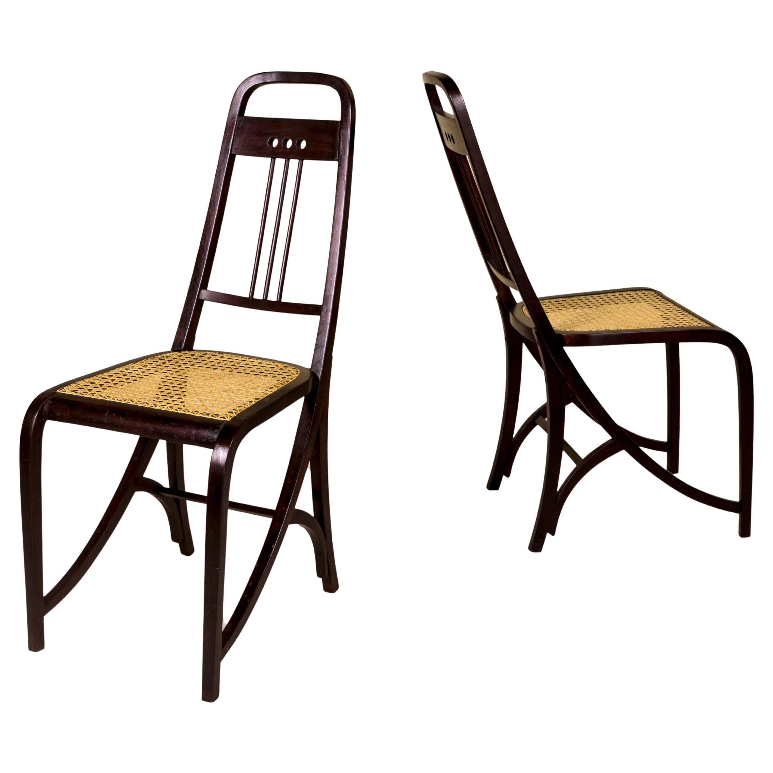 Pareja de sillas de Josef Hoffmann, Modelo 511, para Thonet, Circa 1904, Austria en venta